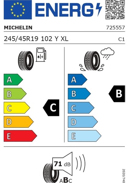 245/45 R19 102y Xl * Pilot Sport 4s Oto Yaz Lastiği (Üretim Yılı:2025)