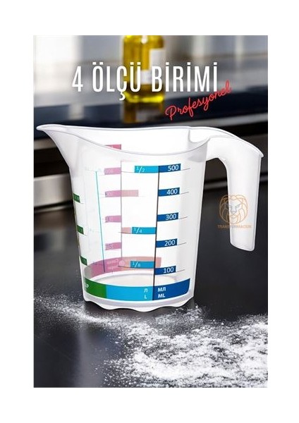 Modacar Ölçü Kabı Profesyonel Bpa Free 500 ml