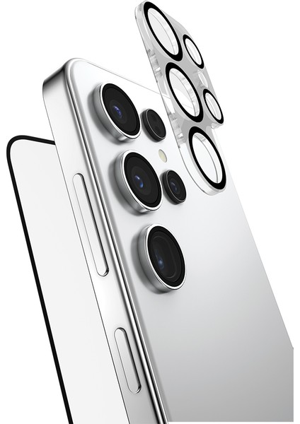Galaxy S25 Ultra 2in1 Bundle Kit Parmak İzi Bırakmayan Temperli Ekran ve Lens Koruyucu Set