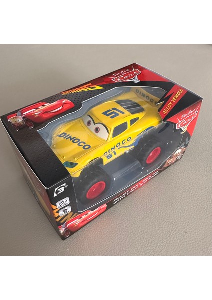Disney Pixar Cars Yeni Varış Ses ve Işıklı Geri Çekilebilir Araba Şimşek Mcqueen ve Cruz Ramirez Siyah Fırtına Yüksek Bacaklı Araç (Yurt Dışından) modelleri