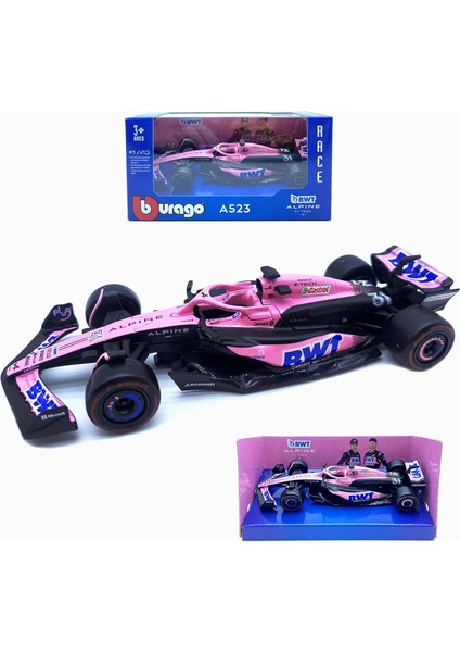 Bburago Yeni 2023 Mclaren F1 Takım Şampiyonu Red Bull Racing Heuer RB19 Alpine A523 Formula Bir Alaşımlı Süper Oyuncak Alfa C43 Model Araba (Yurt Dışından)