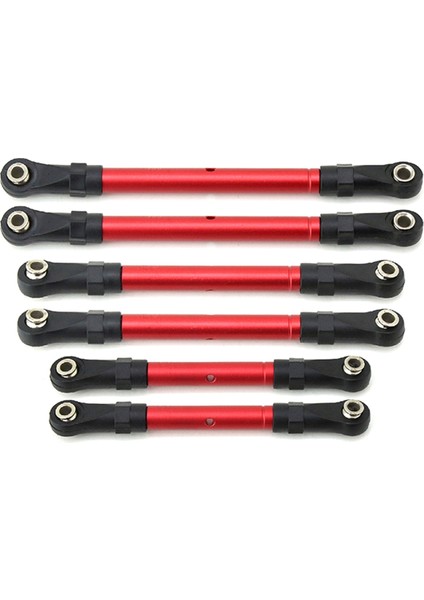 Direksiyon Bağlantı Çekme Çubuğu Rot Çubuğu HOSS/4WD Kırmızı (Yurt Dışından)