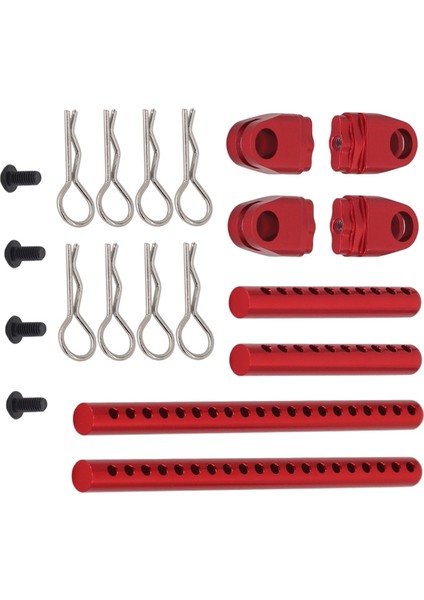 1/10 TT02 Rc Araba Güncelleme Kiti Kırmızı Için Rc Araba Gövde Sütun Kiti (Yurt Dışından)