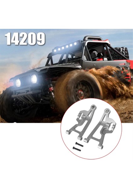 Rc Araba Ön Alt Salıncak Kolu Bileşenleri Go 1/14 Gümüş (Yurt Dışından) modelleri