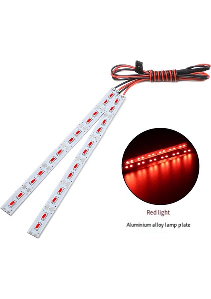 Araba Işık Şasisi 24 LED Işık Şeridi 1/10 1/8 Rc Araba 6V 12V Kırmızı (Yurt Dışından) indirimleri