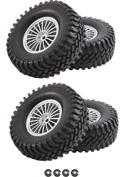 4 Adet 1/10 Rc Rc Araba Parçaları 98MM Kauçuk Lastik (Yurt Dışından)
