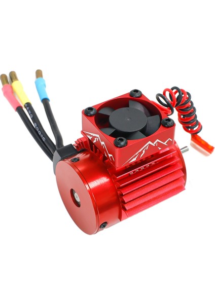 540 550 3650 3660 3674 Motor Isı Emici Rc Araba Radyatör Fanı Kırmızı (Yurt Dışından)