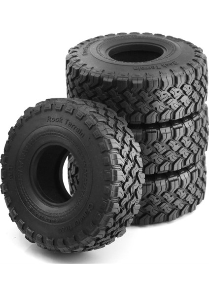 1/10 Rc Paletli Araba SCX10 90046 D90 Trx4 Için 4 Adet 1.9 Inç Kauçuk Lastikler (Yurt Dışından)