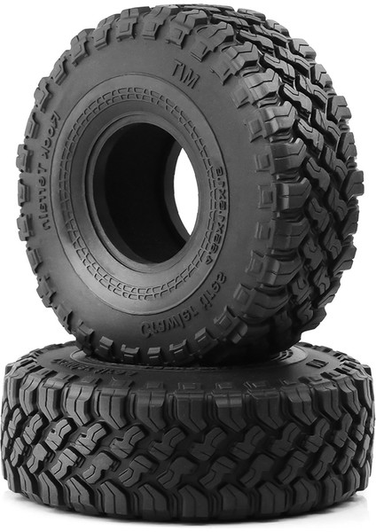 1/10 Rc Paletli Araba SCX10 90046 D90 Trx4 Için 4 Adet 1.9 Inç Kauçuk Lastikler (Yurt Dışından)