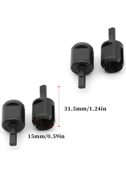 DT03 Için 2 Adet Metal Tekerlek Aksı Tekerlek Kupası (Yurt Dışından)