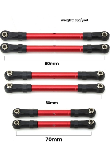 Çekme Çubuğu Bağlantı Rot Çubuğu Direksiyon Çubuğu Hoss 4WD Rc Araba Mavi (Yurt Dışından)