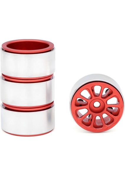 1/24 1/18 Rc Paletli Araba Için Metal Jantlar 10-Pokes Kırmızı (Yurt Dışından) fırsatları