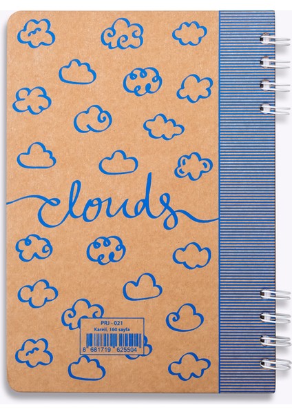 Clouds Kraft Kareli Defter fırsatları
