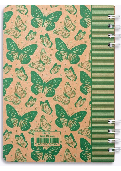 Butterfly Kraft Kareli Defter fırsatları