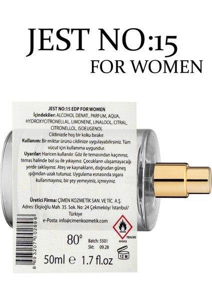 No:15 Edp For Women indirimleri