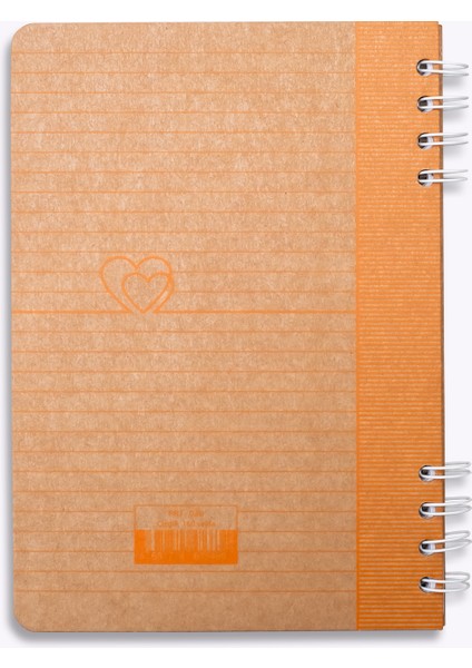 Heart Kraft Çizgili Defter fırsatları