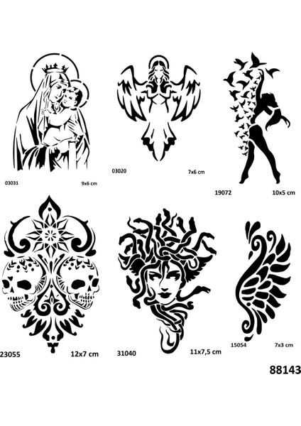 Felsefe ve Mitoloji Spray Tattoo Ile Geçici Dövme Yapma Seti