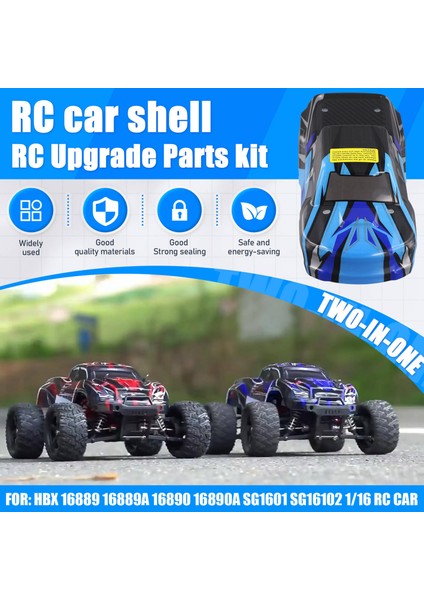 Hbx 16889 16889A 16890 16890A SG1601 Rc Araba Gövde Kabuğu ve Sticker B (Yurt Dışından) fırsatları