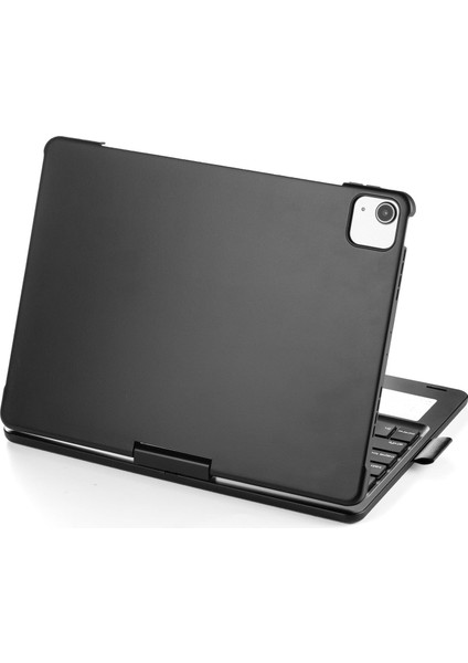Apple iPad Air 11 Inc M2 (6. Nesil) 2024 360° Dönebilen Touchpadli LED Aydınlatmalı Klavyeli Kılıf A2902 A2903