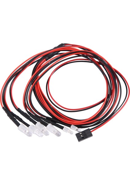 1/10 Rc Araba Kamyon Paletli Rc Drift Araba Için 6 Led'li Rc LED Işık Kiti (Yurt Dışından)