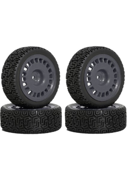 Adet 68MM -Lastikler Kauçuk Lastik Tekerlek Lastik Araba Yükseltme Parçaları Gri (Yurt Dışından)