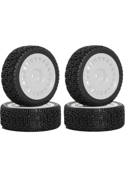 Adet 68MM -Lastikler Kauçuk Lastik Tekerlek Lastik Araba Yükseltme Parçaları Beyaz (Yurt Dışından)