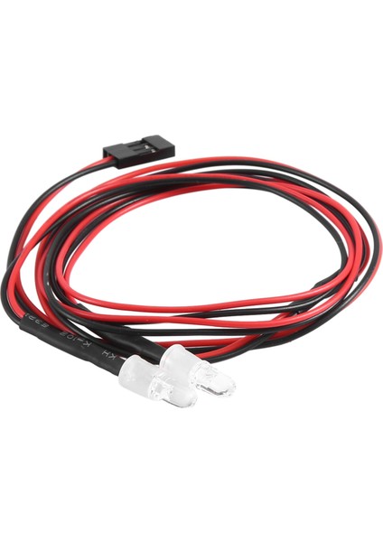 5 Adet 2led 5mm Farlar 1/10 Model Drift Araba Aracı Için, Kırmızı (Yurt Dışından)