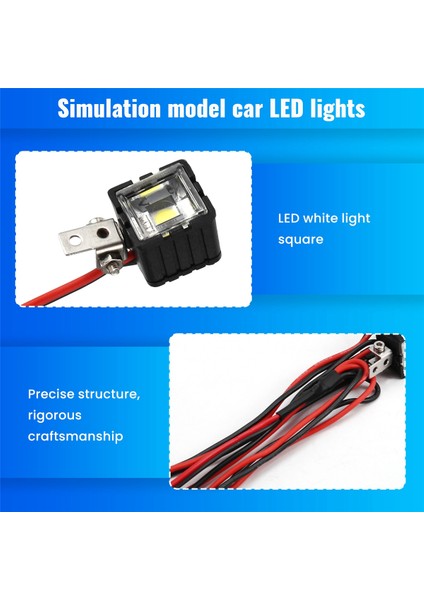 Rc Araba LED Işıkları Farlar Spot Işığı Rc Paletli Araba Parçaları 2led (Yurt Dışından) indirimleri