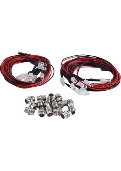 8 LED 5mm Rc LED Işık Kiti 1/10 Rc Araba Kamyon Rc Model Drift Arabası Için (Yurt Dışından)
