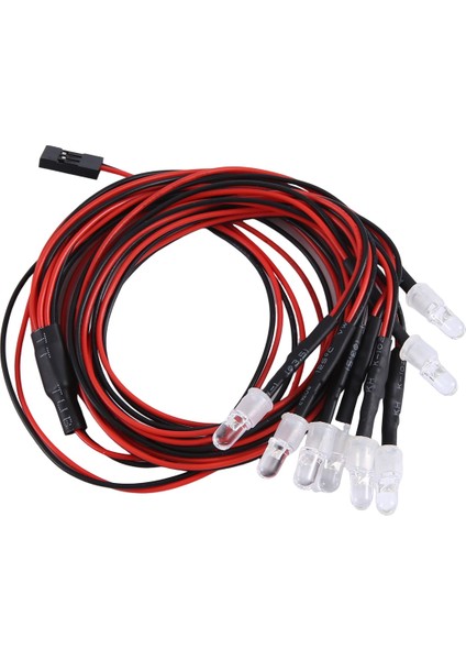 8 LED 5mm Rc LED Işık Kiti 1/10 Rc Araba Kamyon Rc Model Drift Arabası Için (Yurt Dışından) modelleri