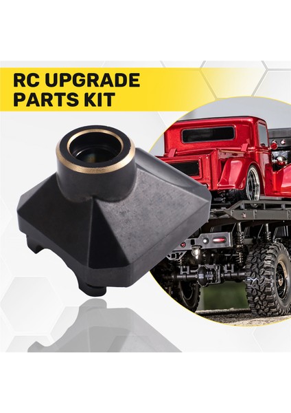 1/10 Trx4 G500 Trx6 Siyah Için Pirinç Ön Arka Diferansiyel Kapağı (Yurt Dışından)