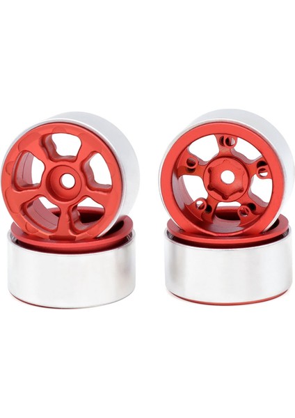 Metal Jantlar 1/24 1/18 Rc Paletli Araba Dar 5 Kollu Kırmızı (Yurt Dışından) modelleri