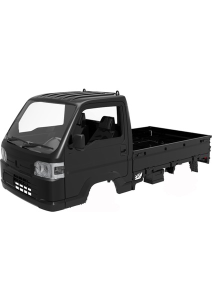Rc Araba Gövde Kabuğu Kamyon Gövde Kabuğu 1/16 Aksesuarlar Siyah (Yurt Dışından)
