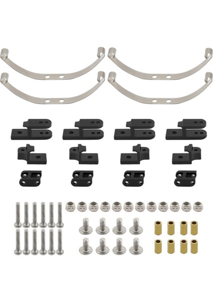 1 Set Yaprak Yaylı Sönümleme Süspansiyonu 1/16 B24 Rc Araba Siyah (Yurt Dışından)