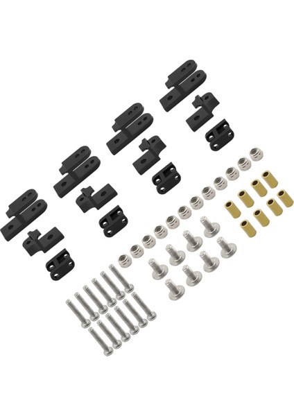 1 Set Yaprak Yaylı Sönümleme Süspansiyonu 1/16 B24 Rc Araba Siyah (Yurt Dışından)