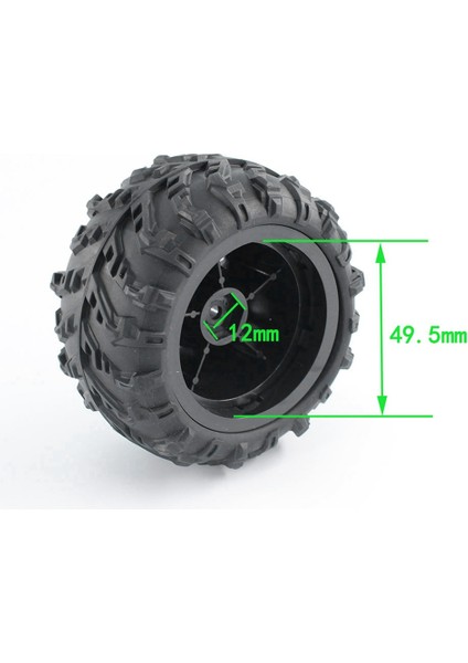 4 Adet/grup 12MM Altıgen Tekerlek Lastiği (Yurt Dışından)