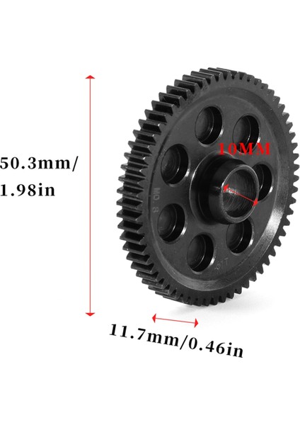 Rc Araba Orta Karbon Alaşımlı Çelik Büyük Dişler 61T ARA31110 (Yurt Dışından)