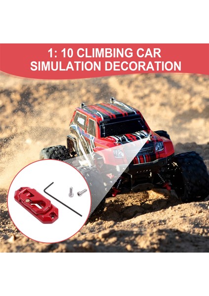 Vinç Kontrol Montaj Plakası Rc Paletli Araba Axail SCX10 Trx4 Kırmızı (Yurt Dışından)