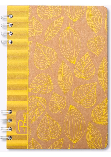 Yellow Leaves Kraft Çizgili Defter fiyatları