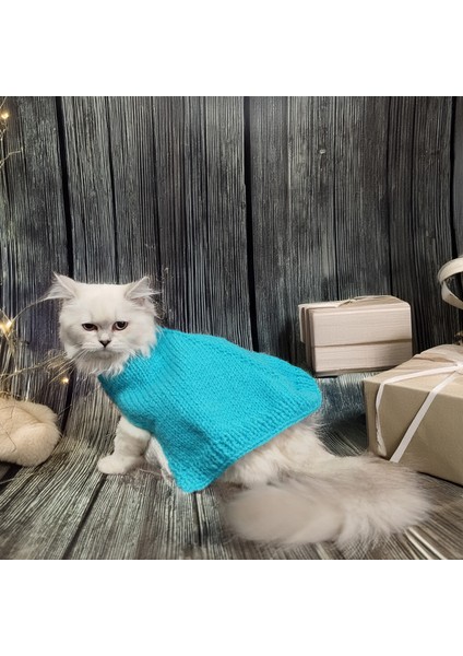 Kedi ve Köpek için Balıklı Turkuaz Pelerin modelleri