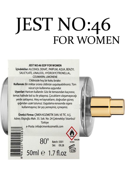 no:46 Edp For Women indirimleri