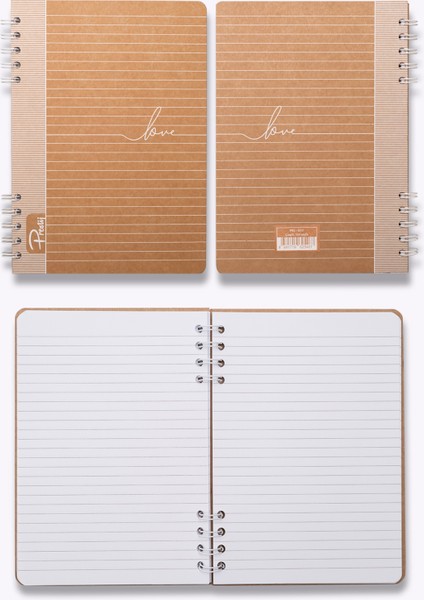 Love Kraft Çizgili Defter modelleri