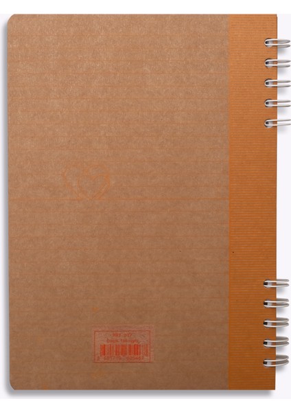 Heart Kraft Çizgili Defter fırsatları