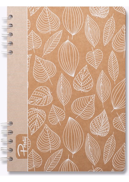 White Leaves Kraft Çizgili Defter fiyatları