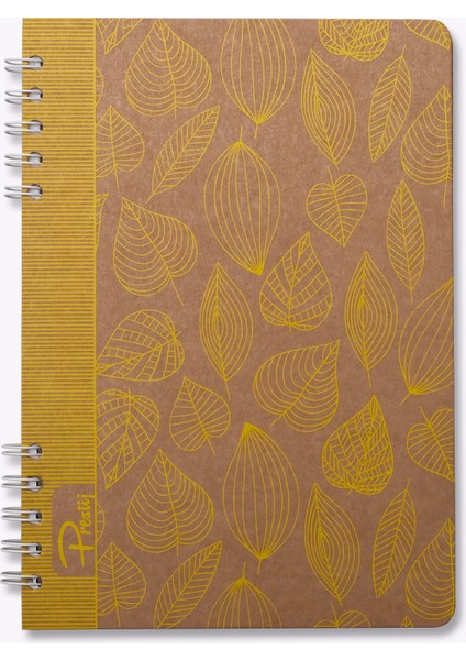 Yellow Leaves Kraft Çizgili Defter fiyatları