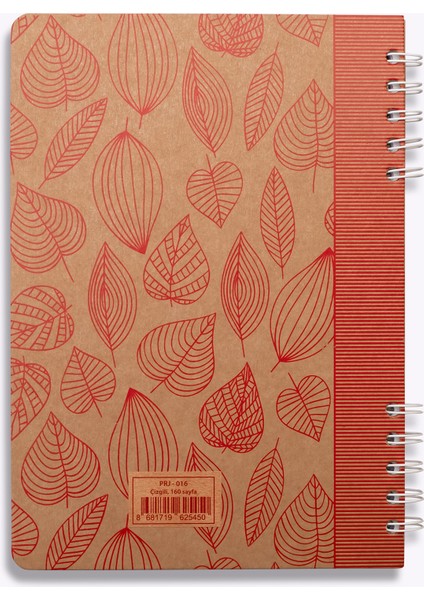 Red Leaves Kraft Çizgili Defter fırsatları