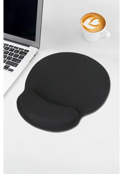 Comfipad Bilek Destekli Konfor Kaymaz Ergonomik Mouse Pad Siyah
