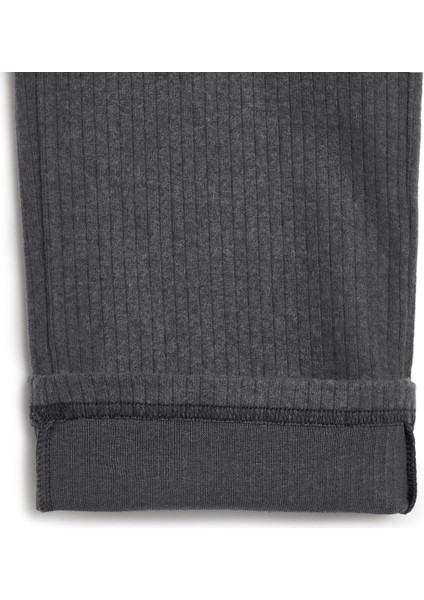 Beli Lastikli Füme Kız Çocuk Eşofman Altı - Rahat Geniş Paça Kalın Kumaş 7-8-9-10-11-12-13-14 Yaş