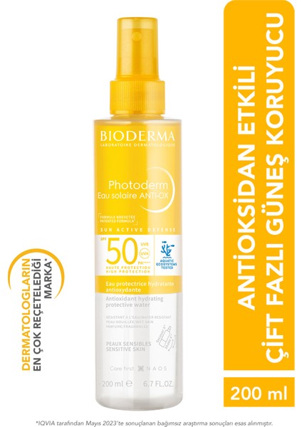 Photoderm Anti-Ox Sun Protective Water Spf50 200 Ml