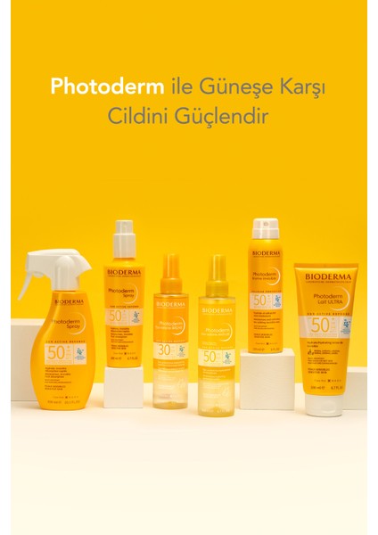 Photoderm Lait Ultra SPF50+ Tüm Ciltler için Yüksek Koruma Süt Formda Yüz, Vücut Güneş Kremi 200 ml